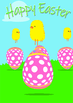 Chick Easter Egg Race