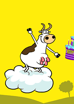 Cow Birthday Cake God