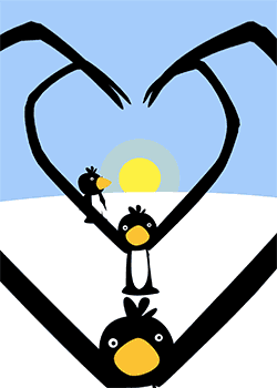 Penguin Love Heart