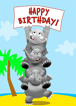 Stack of Elephants Birthday