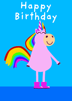 Unicorn Rainbow Stomp Birthday